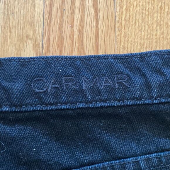 Carmar black buttonfly cut off jean shorts size 26 - Picture 5 of 5